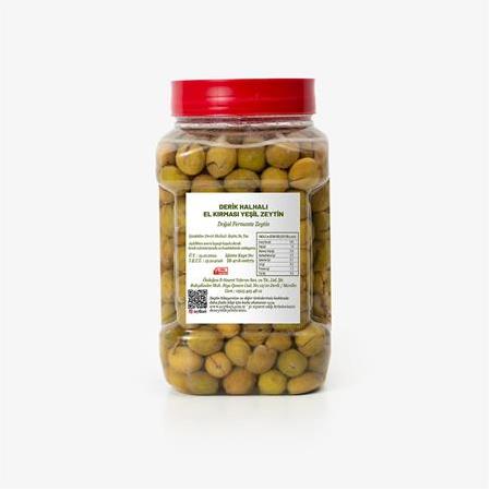 Zeytkari Derik Halhalı El Kırması Yeşil Zeytin - Net 1000 gr